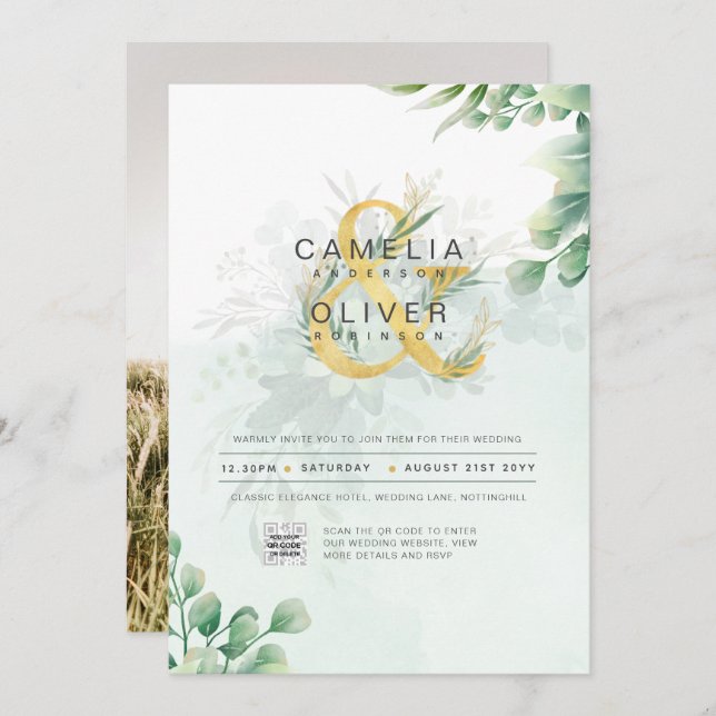 FOTO DO ORÇAMENTO Vergonhoso CÓDIGO QR Convite (Frente/Verso)