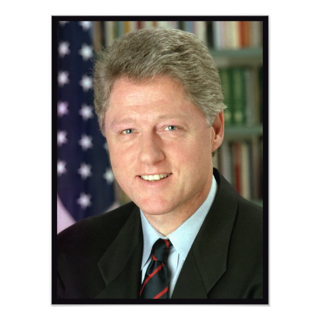 Foto do presidente Bill Clinton White House (Frente)
