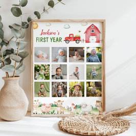 Foto do primeiro ano de animais de galeria Poster