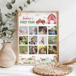 Foto do primeiro ano de animais de galeria Poster