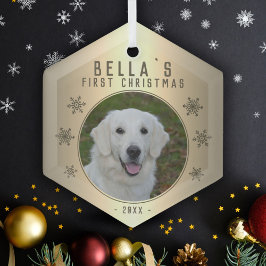 Foto do primeiro Ouro de Natal Snowflake Dog