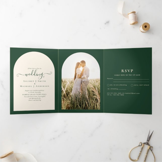 Foto do Programa RSVP de Casamento Verde All-in-1 (Dentro)