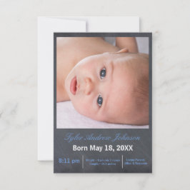 Foto do Quadro Azul - Anúncio de Nascimento 3x5