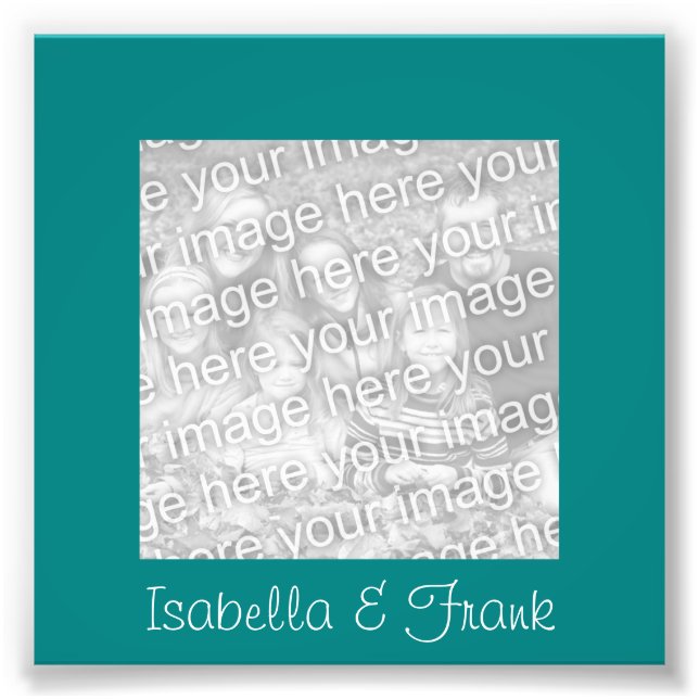 Foto do quadro teal (Frente)