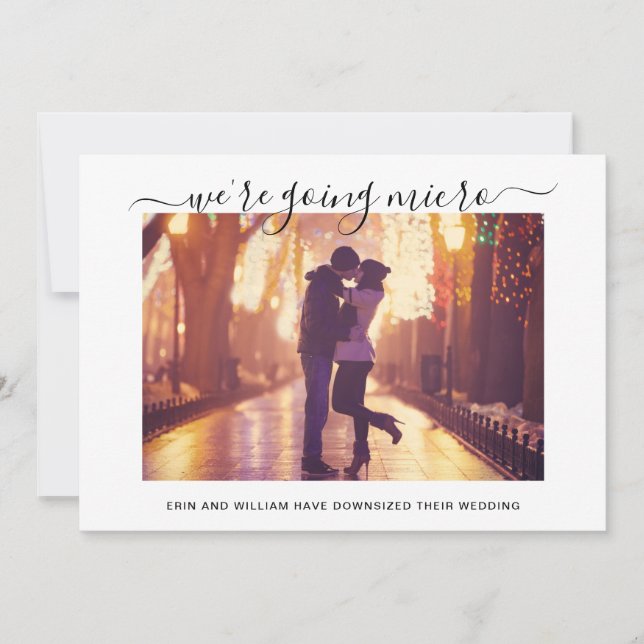 Foto do script de casamento do micro menor tamanho (Frente)