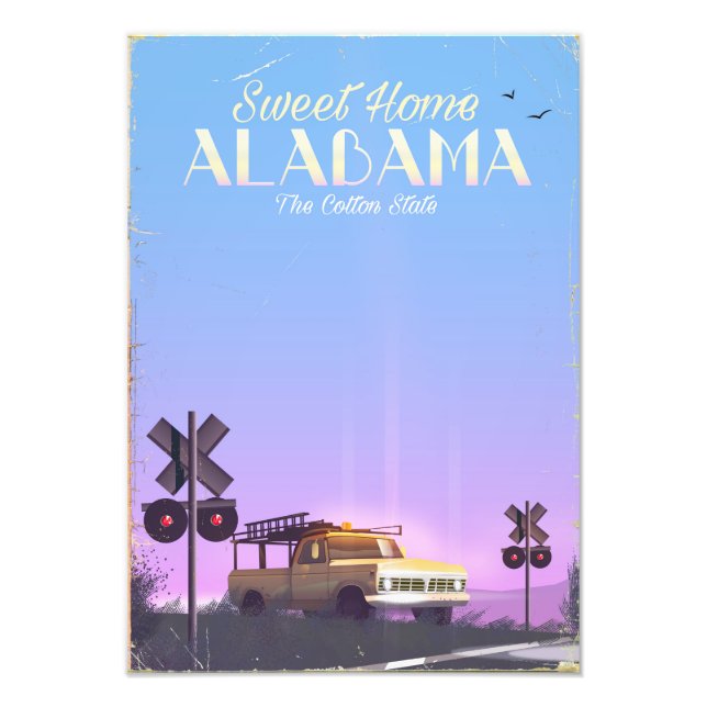 Foto "Doce lar" Alabama Cartaz de viagem (Frente)
