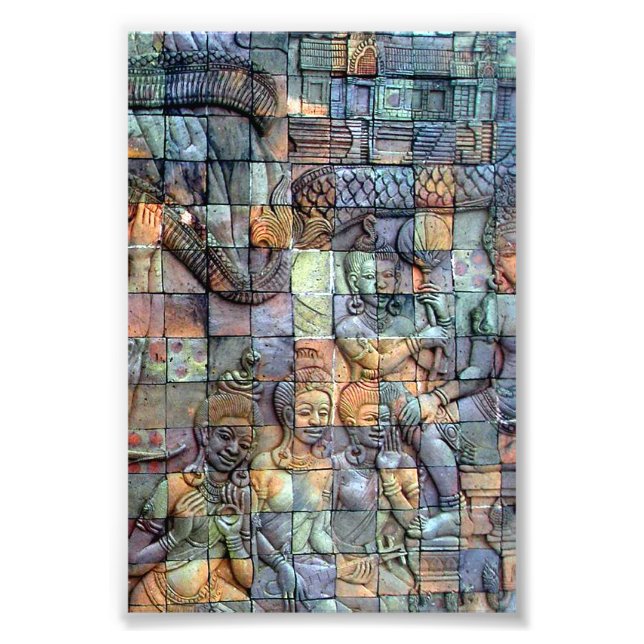 Foto Doi Inthanon Chedi esculpida Azulejos (Frente)