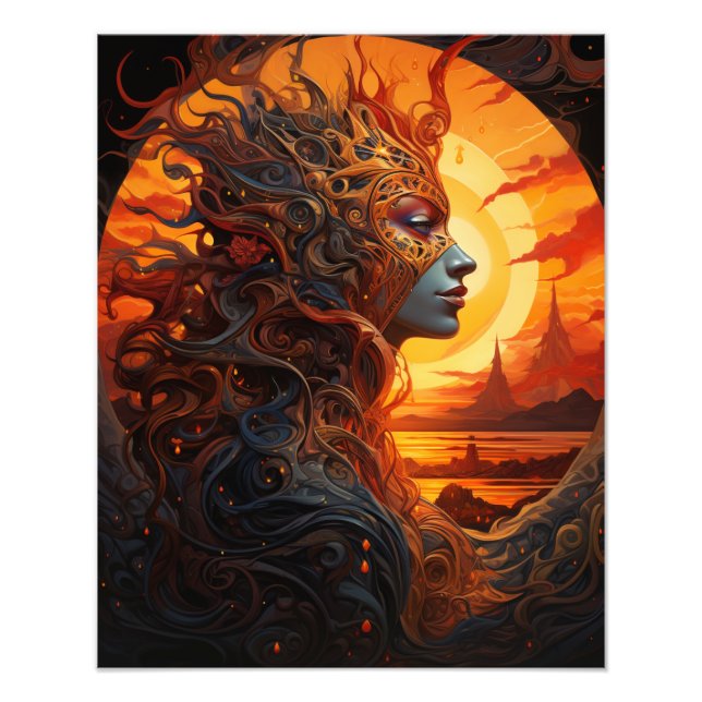 Foto Dois sóis no pôr do sol (Frente)