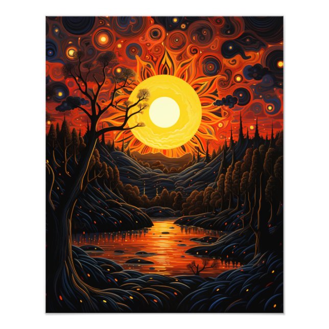 Foto Dois sóis no pôr do sol (Frente)