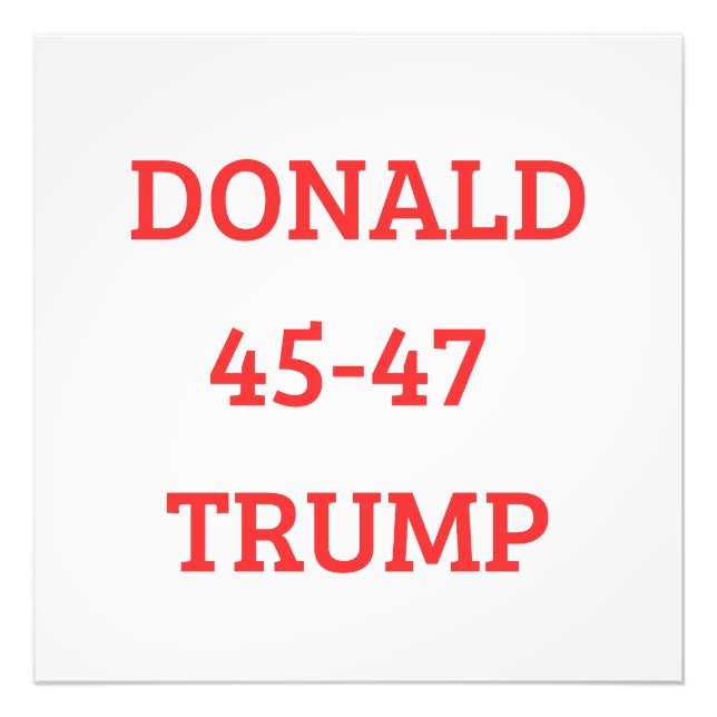 Foto Donald Trump (Frente)