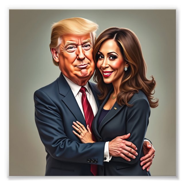 Foto Donald Trump Kamala harris (Frente)