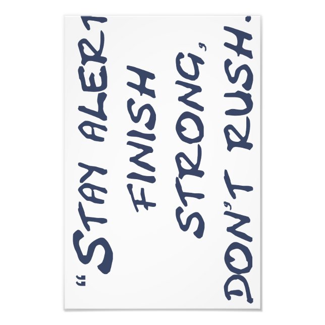 Foto Dont Rush Poster (Frente)