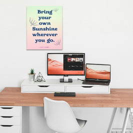 Foto Dorm Decor Positivo Vibe Mimosa - Poster de Nome P
