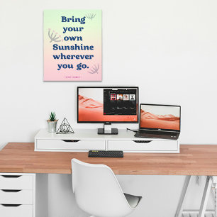 Foto Dorm Decor Positivo Vibe Mimosa - Poster de Nome P