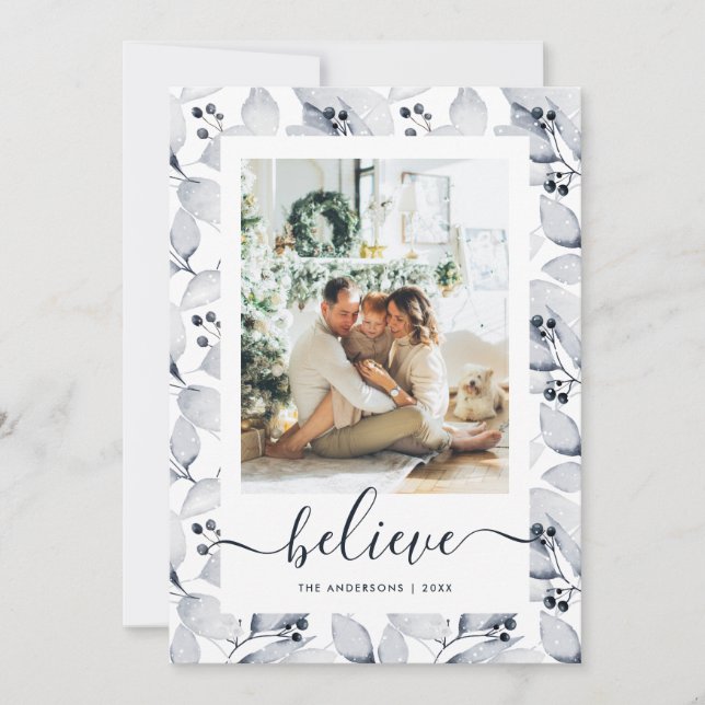 Foto dos Botânicos de inverno acreditam em cartões (Frente)