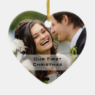 Foto dos enfeites de natal do casal primeira