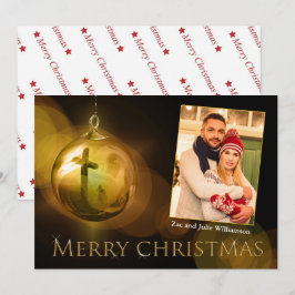 Foto Dourada de Reflexão entre Cristos