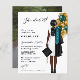 Foto Dourada Do Teal De Orçamento Que Ela Fez Grad