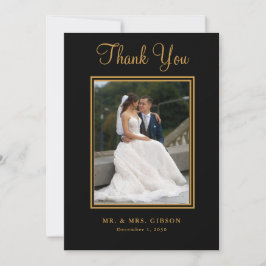 Foto Dourada Escrita No Cartões de agradecimentos