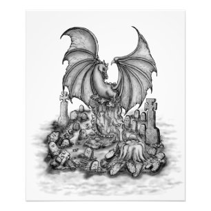 Foto Dragão com Zombie