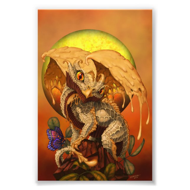 Foto Dragão de Manteiga de Amendoim 4x6 Impressão (Frente)