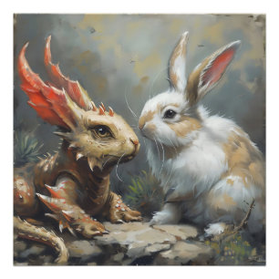 Foto Dragão Fantasia e Coelho