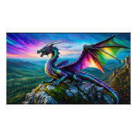 Dragão Iridescente Guarda Sua Terra