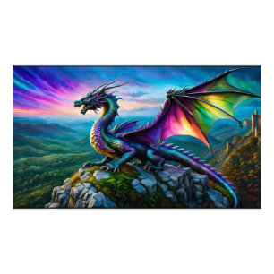 Foto Dragão Iridescente Guarda Sua Terra