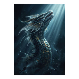 Foto Dragão Marinho Bioluinescente Antigo - Profundezas