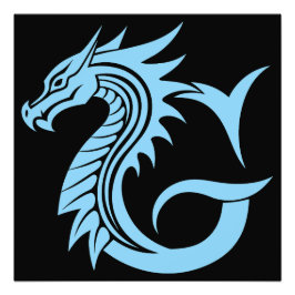 Foto Dragon Styled Letter G, Dragon Alphabet, Monogram