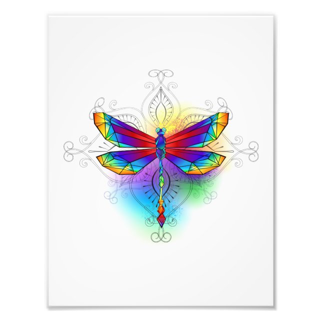 Foto Dragonfly Poligonal (Frente)