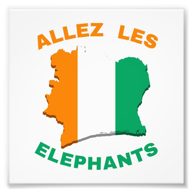 Foto Drapeau Costa do Marfim Maillot de Pied Côte d'Cos (Frente)