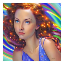 DreamGirl com Luzes Arco-Íris