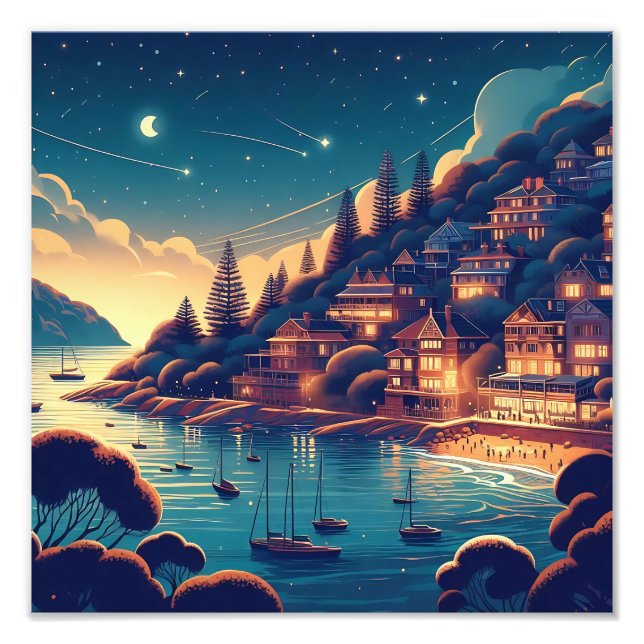 Foto Dreamy Coastal Night (Frente)