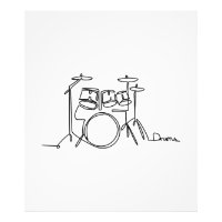Drummer Music Design Um Tambor De Linha