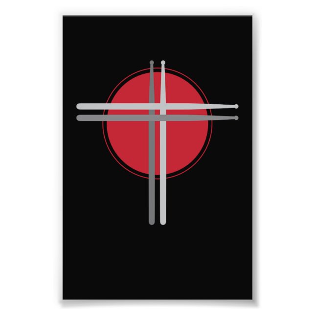 Foto Drumsticks entre tambores (Frente)