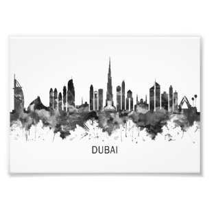 Foto Dubai UAE Skyline BW