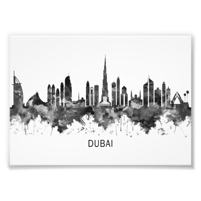 Foto Dubai UAE Skyline BW (Frente)