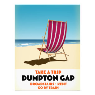 Foto Dumpton Gap Broadescadas Kent poster