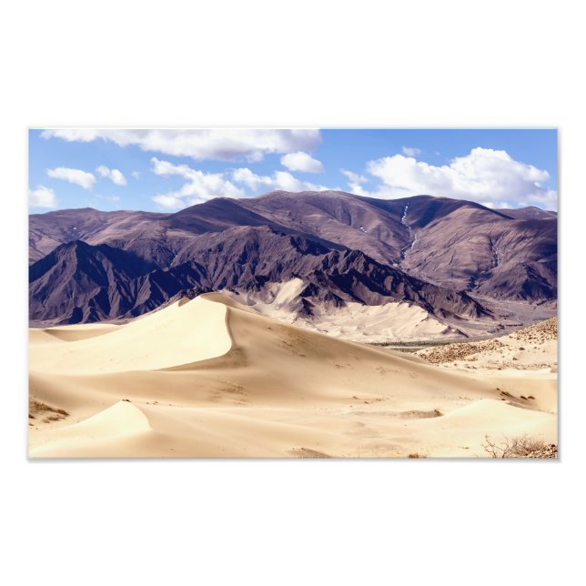 Foto Dunas de areia perto do mosteiro de Samye - Tibete (Frente)