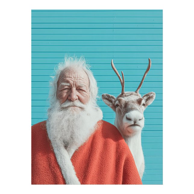 Foto Duo de Férias de Natal e Rena (Frente)