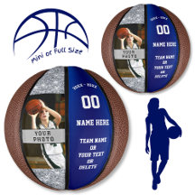 Foto e bola personalizada de basquetebol feminino