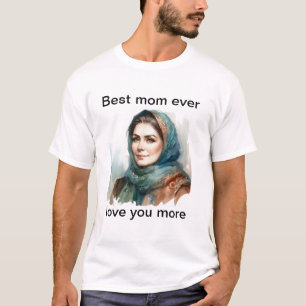 foto e camisa de texto da mamãe