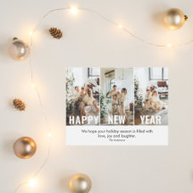 Foto e Feliz ano novo de Colagem Moderna