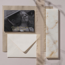 Foto e Foto do Moderno Mousse Brown Salvar a Data