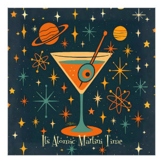 Foto É hora do Martini Atômico Estrelas Cósmicas