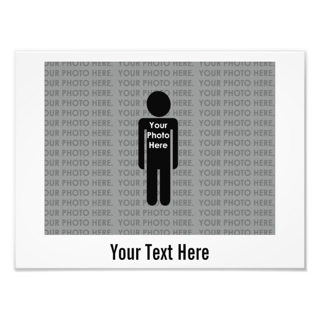Foto e texto aqui Impressão de Fotografia Personal (Frente)