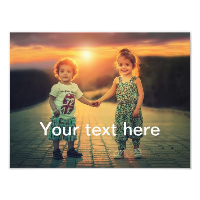 Foto e texto personalizados (Frente)