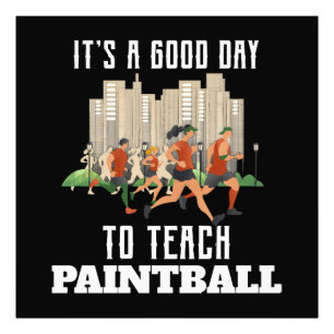 Foto É Um Bom Dia Para Ensinar Paintball