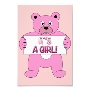 Foto É um Urso Rosa Menino